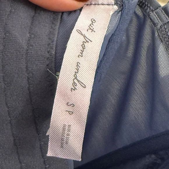 URBAN OUTFITTERS OUT FROM UNDER Women’s Slate Blue Modern Love Corset Top Size S - Picture 3 of 5